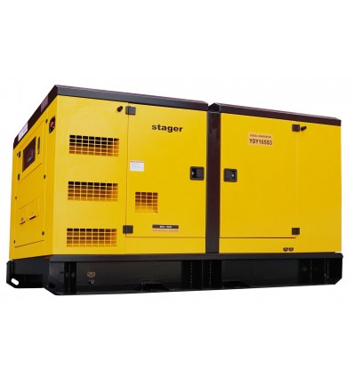 Generator de curent insonorizat Stager YDY165S3, diesel, trifazat