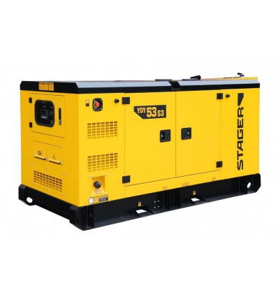 Generator de curent Stager YDY53S3, insonorizat 53kVA, 69A, 1500rpm, trifazat, diesel